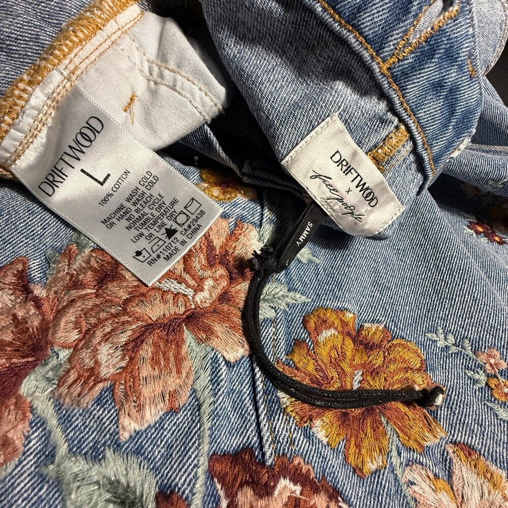 Free People x Driftwood Sammy Garden Skirtall Sz L - Picture 13 of 16